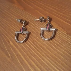 Tommy Hilfiger horsebit drop earrings